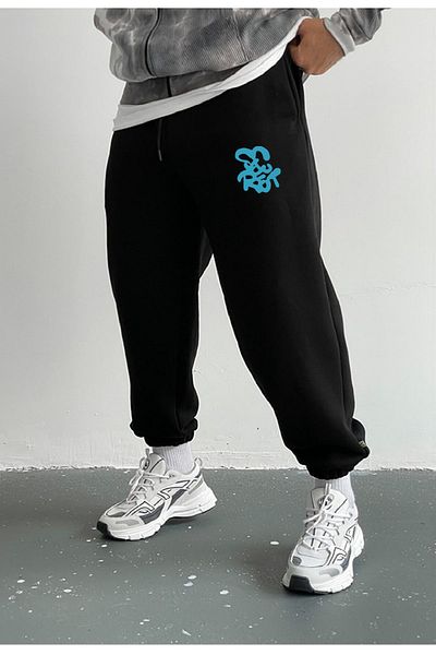prtnc protonic Unisex Μαύρο Μυστικό Έντυπο Ανυψωμένο Φούτερ