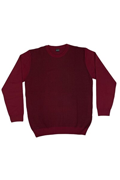 Sarar O Neck Claret Red Oversized Knitwear Sweater