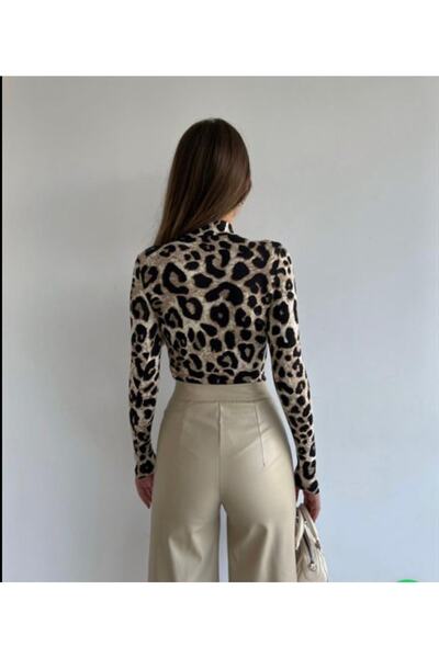 laughs Γυναικεία λεπτή μακρυμάνικη μπλούζα με μισό ζιβάγκο Blz2280