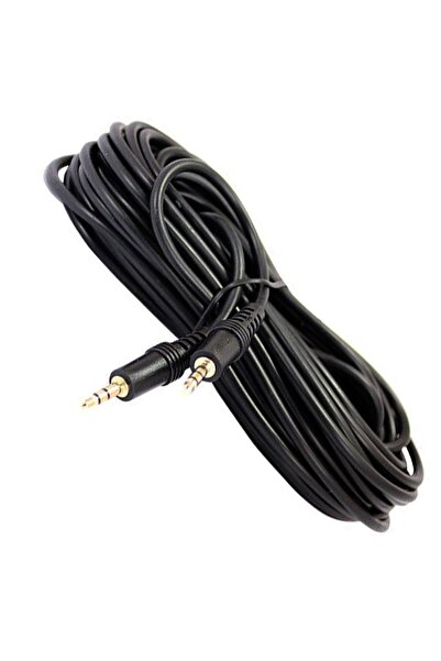 Powermaster 10 Mt 3.5 E E Aux Kablo 10 Metre 3.5 Mm Erkek Erkek Streo Kablo 10mt Pc Anfi Mikrofon Kablosu