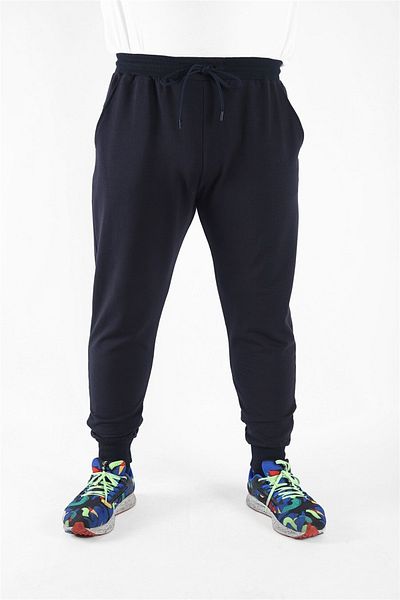 MocGrande Φούτερ Basic Plus Size Full Lycra 11516 Navy Blue