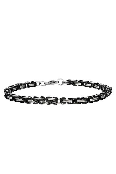 Chavin King Model 4 MmGrey-black Steel Men's Bracelet Az68-4sy