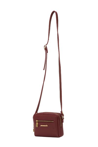 Pierre Cardin Geantă de umăr damă roșu Claret imprimeu 05PO22Y1566-1