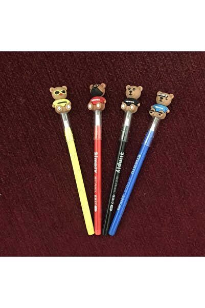 Esmay قلم رصاص بيض الدببة المبهجة 4 قطع