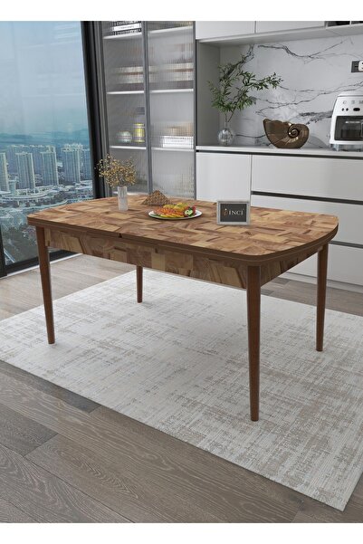 İnci Mutfak Masası Mdf Açılır Kapanır Yemek Masası
