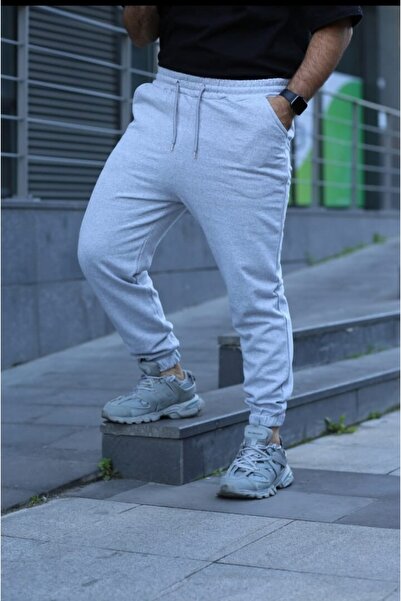 FATELLA Ανδρική φόρμα φόρμας με 2 κλωστές, βαμβακερή ελαστική μέση, χτενισμέν...