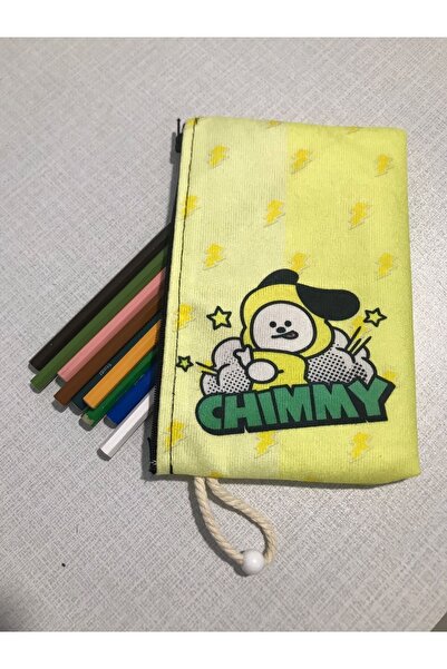 owl bag Bts-bt21 -kpop Chimmy Pattern Design Suport stilou din pânză-portofel