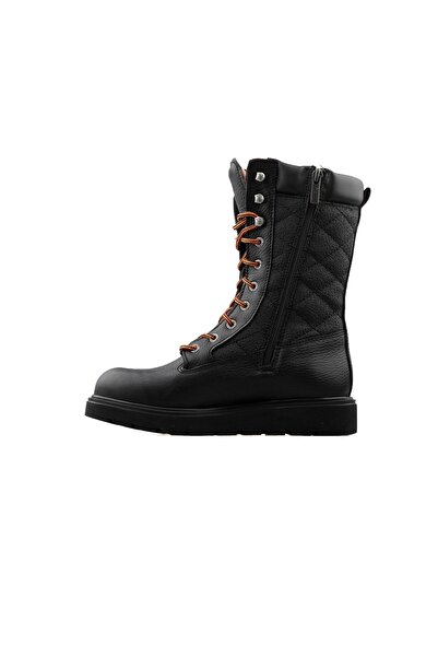 Harley Davidson Katy Kadın Günlük Bot 025z100627-black-baskılı-derı Siyah