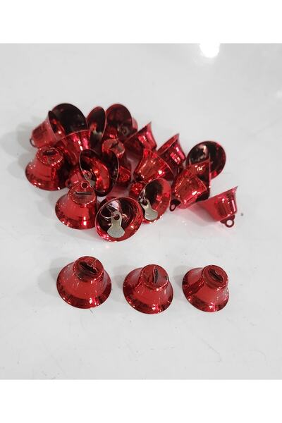 fundahobi جرس - زخرفة عيد الميلاد - أحمر