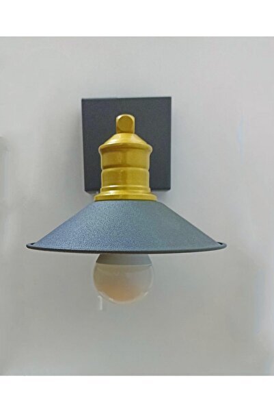 gaziantepavize Şarjlı Pilli Aplik Napoli Siyah Metal Aplik - Özel Tasarım Ampul Içindedir - Tek Adettir