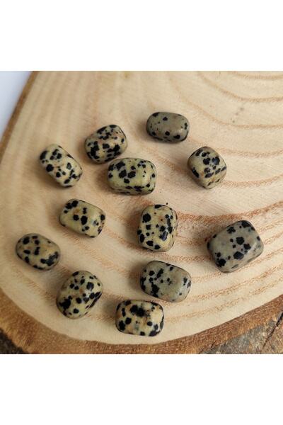 ByKolyeucum 15x10 mm Dikdörtgen Doğal Delikli Bıldırcın Jasper Taşı