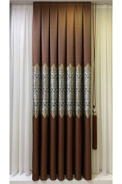 Fon Dünyası Panel Background Curtain Tile Silver (single Wing)
