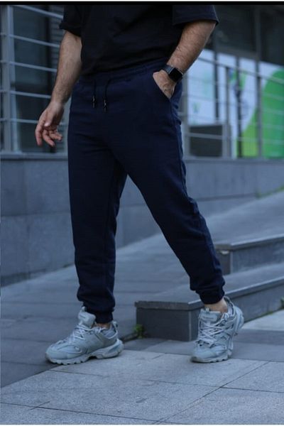 FATELLA Men's 2 Thread Combed Cotton Elastic Waist Tracksuit Bottoms
