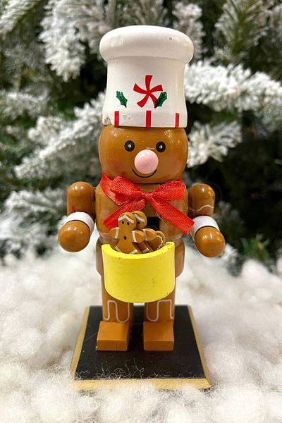 Huzur Party Store 16 εκ. Cookie Man Καρυοθραύστης Μικρά Cookie Man Λεπτομερής Καρυοθραύστης Χριστουγεννιάτικη Πρωτοχρονιάτικη διακόσμηση