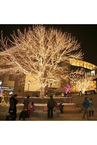 epazzar Günışığı/Sarı 100'lü 10m Pilli Led Dekoratif Işık Zinciri