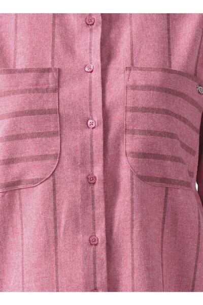 U.S. Polo Assn. Gömlek Yaka Pembe Kadın Gömlek Rınzo