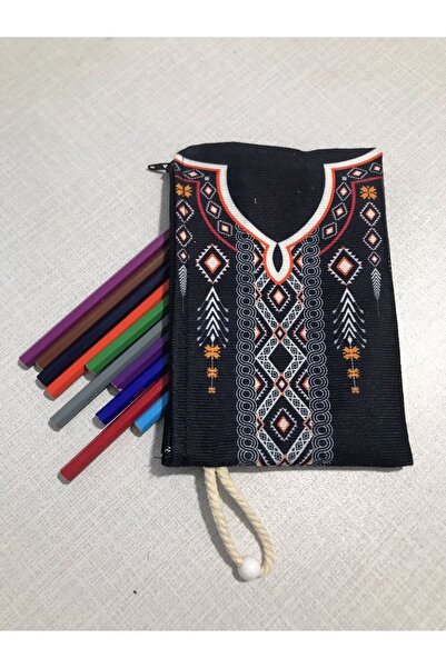 owl bag Model etnic autentic Kilim Nr. 5 Design Suport stilou din pânză-portofel