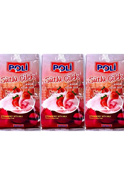 Genel Markalar Sütlü Çilek Aromalı Içecek Tozu 3 Adet X 250 Gram