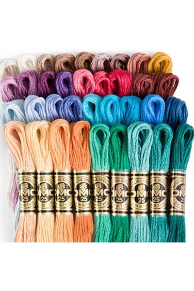 Dmc Muline Embroidery Thread, Cross Stitch Thread Set 35 Pieces