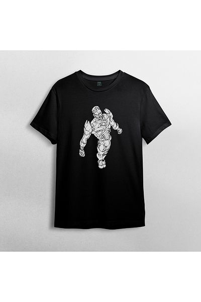 Pixxa Iron Man / Iron Man 100% Cotton Crew Neck T-shirt Μοντέλο - 3