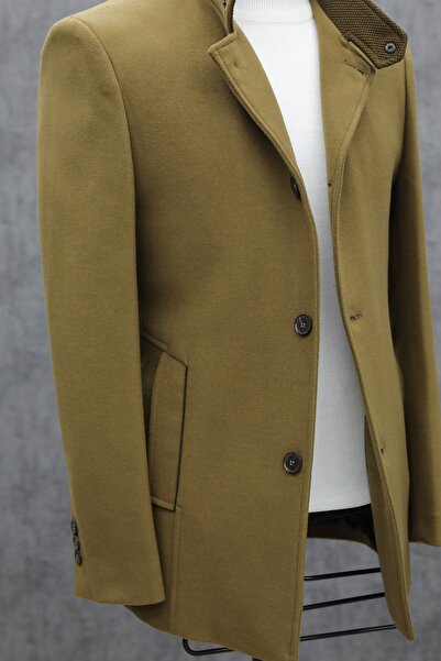 Üstün Ricol Erkek Kaşe Kaban Slimfit