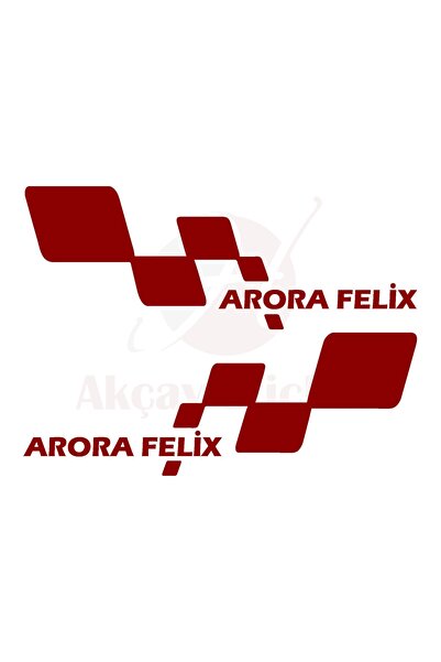 Akçay Sticker 40cm X 15cm Arora Felix Elektrikli Motor Sticker Kapı Altı Sag ...