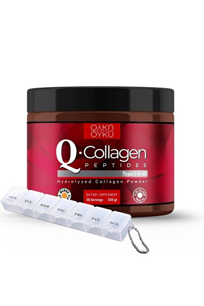 Öykü Q-collagen / Collagen / Kolajen / Tip 1-2-3 Vitamin C (238GR TOZ) 1 Kutu /