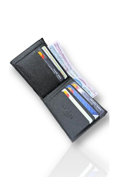 Roan Italian Vegan Leather Notebook Model Men's Wallet Gift Package