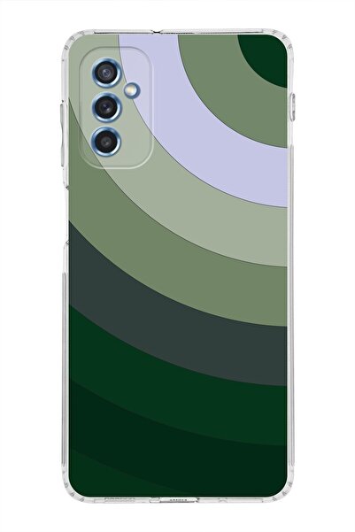 PrintiFy Samsung Galaxy M52 Kamera Korumalı Kapak Renk Cümbüşü Tasarımlı Şeffaf Kılıf
