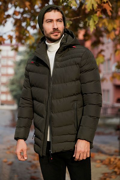 Buratti Παλτό τσέπης με κουκούλα Slim Fit