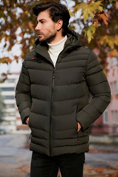 Buratti Παλτό τσέπης με κουκούλα Slim Fit