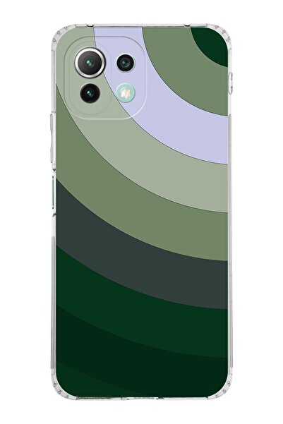 PrintiFy Xiaomi Mi 11 Lite Kamera Korumalı Kapak Renk Cümbüşü Tasarımlı Şeffaf Kılıf