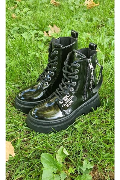 Ege Kids Kız Çocuk İçi Kısa Kürklü Siyah Bot