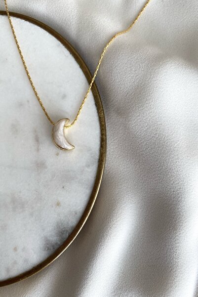 gaila design Sedef Mineli Hilal Ay Kolye