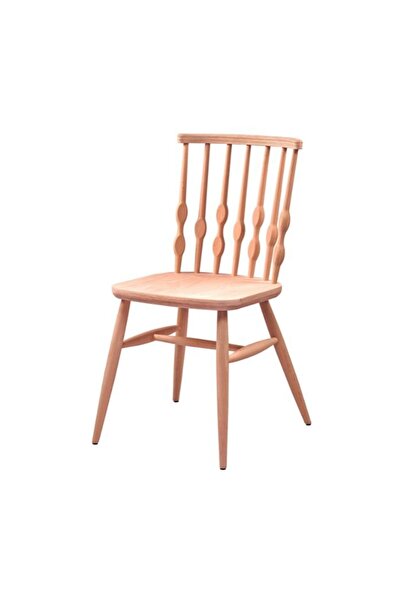 ahmetayazbey Damla Sandalye Ham Cilasız Ahşap