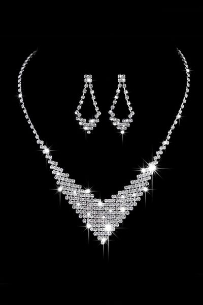 Chavin Wedding Engagement Henna - Stone Necklace and Compression Set