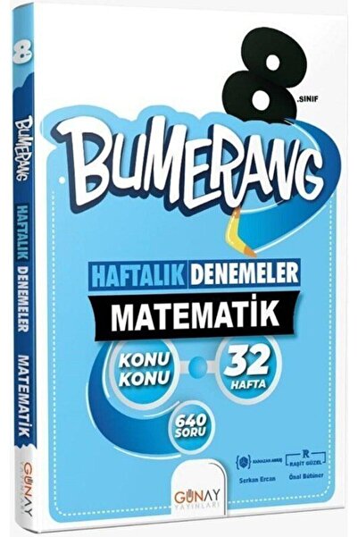 Günay Yayıncılık Günay Yayınları 8. Sınıf Matematik Bumerang Konu Konu Haftal...
