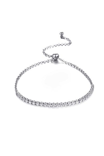 Chavin Waterway 2.5 MmWhite Stone Women's Bracelet Eg05by
