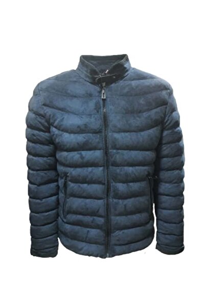 NAYMOND Erkek Süet Mont 100 - Mavi - L