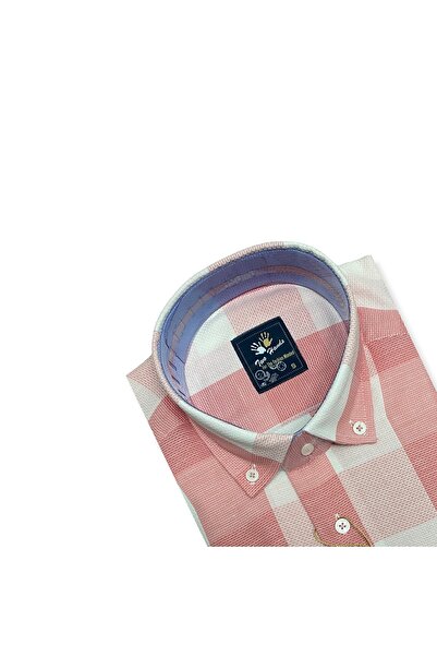 TWO HANDS Ανδρικό κλασικό βαμβακερό πουκάμισο με μακρυμάνικο χαλαρό κόψιμο και τσέπες 351