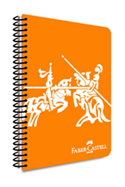 Faber Castell Vibrant Colors1 Spiral A4 60 Gr. Plastic Cover 80 Yp. Striped