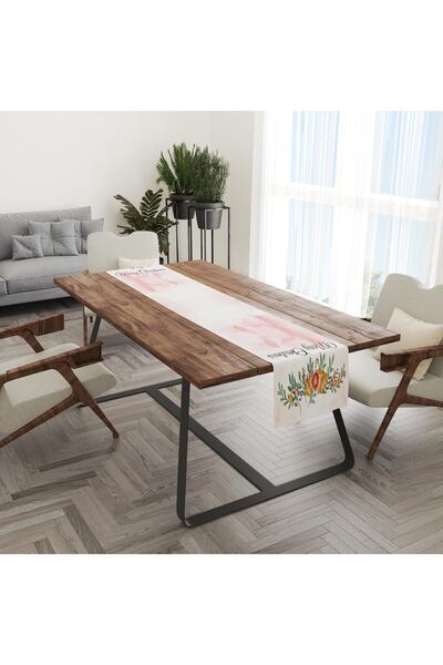 menesahome Yılbaşı Çiçekli Runner,merry Christmas Runner,noel Çiçekli Runner,...