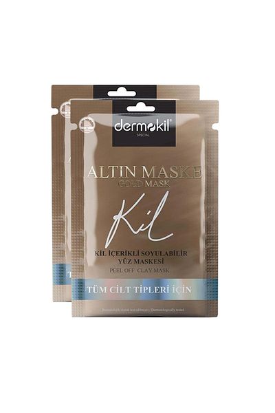 Dermokil Peelable Gold Face Mask For All Skin Types 15 Ml X 2 Pieces