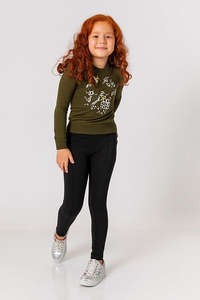 incity Girl's Flower Embroidered Sweater