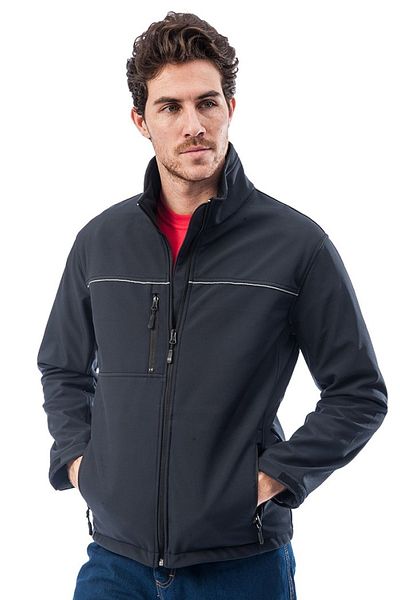 TUĞBABABY Unisex Αθλητικό παλτό εξωτερικού χώρου με φλις εσωτερικά και αντιανεμικό Navy Blue Softshell