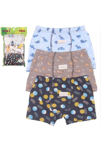 Poli Underwear 3 Piece Boxer Set for Boy