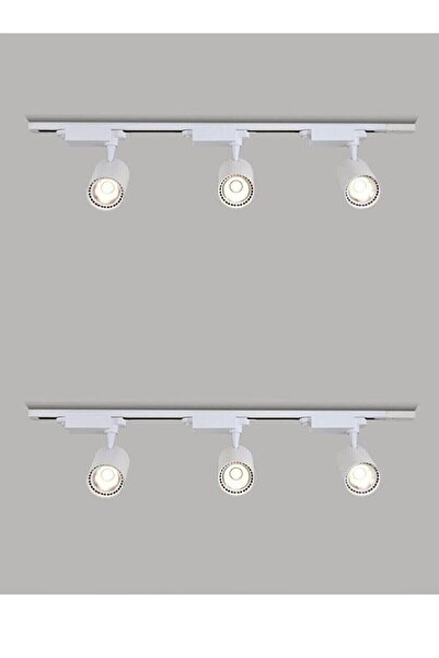 KaraköyOnline Ray Spot Beyaz Kasa Beyaz Işık 6 Adet 2 Metre Ray 1 1