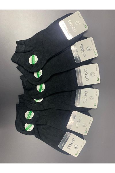 DAYCO Men's 6 Pack Bamboo Booties Socks