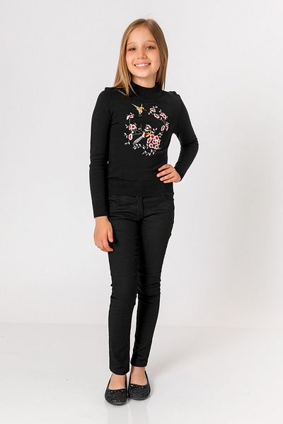 incity Pulover pentru fetiță cu broderie florală