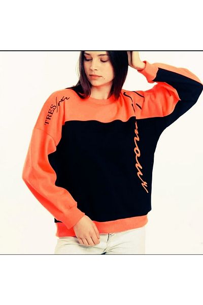 Yerli Women's Orange Sweatshirt